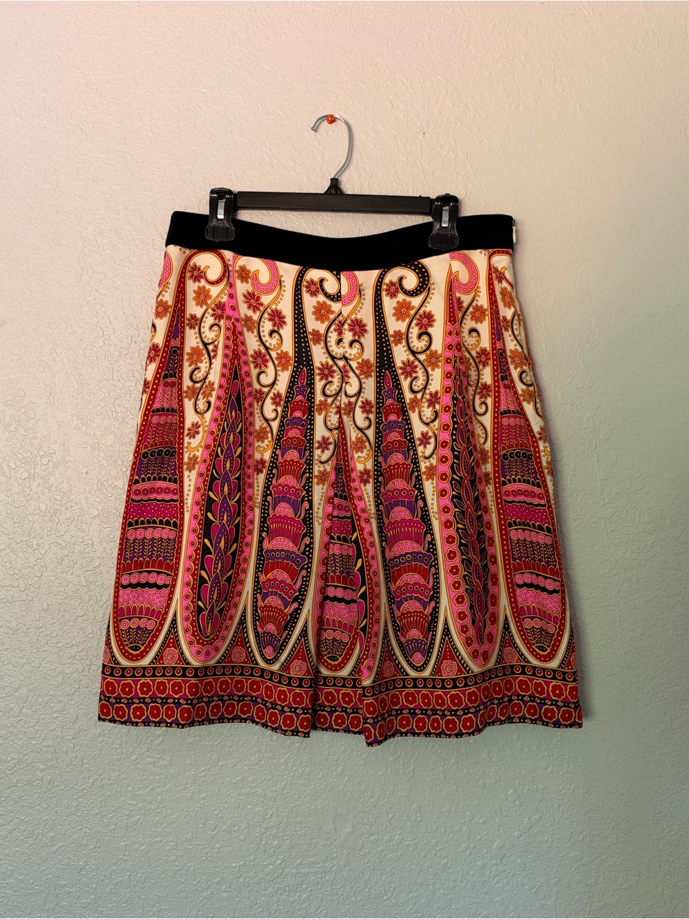Milly of New York Silk Scarf Print Skirt